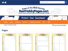 Tablet Screenshot of besthobbypages.com